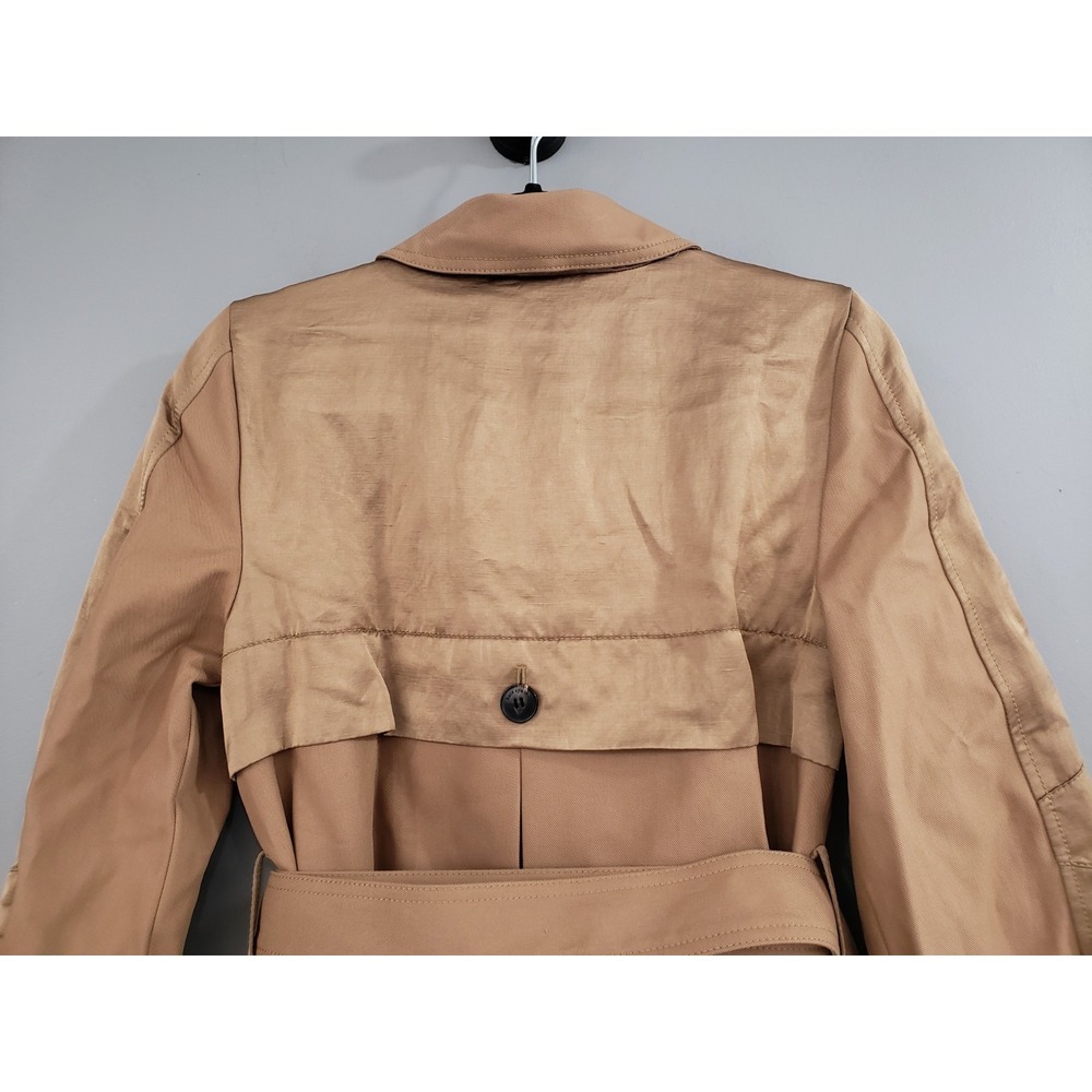 NEVER WORN! Size 2 - Kate‎ Spade New York Icon Trench Coat Camel Brown Tan Khaki - Picture 6 of 8